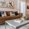 a living room with a couch and a coffee table