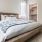 a bed in a room